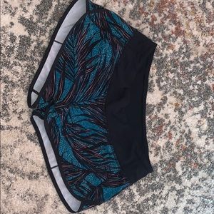 Lululemon shorts- palm leaf design
